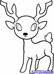 So cute need to draw! Deer drawing easy, Cartoon drawings of