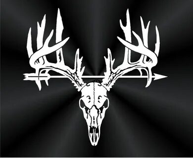 Bow Hunting Deer Skull Decal Car Window Vinyl Decals Etsy