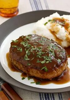 Salisbury Steak Recipe with Mashed Potatoes Recipe Beef reci