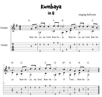 Kumbaya my lord chords