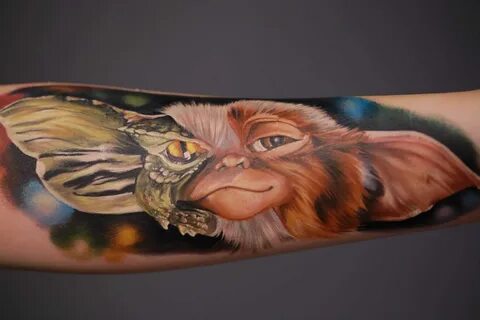 Gremlins, Heather Maranda tattoo, Gizmo tattoo, Area 51 tatt