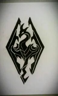 Tribal Skyrim logo tattoo design Tattoos, Tattoo designs, Tr