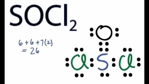 SOCl2 Lewis Structure - How to Draw the Lewis Structure for 