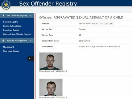 sex offender registered web site - Sex offender search