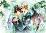 Drarry with wings Drarry fanart, Harry potter, Harry potter 