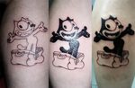 Traditional Felix The Cat Tattoo