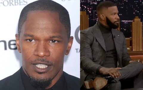 Jamie Foxx Now Wearing FAKE Beard . . Matches His Hairline!!