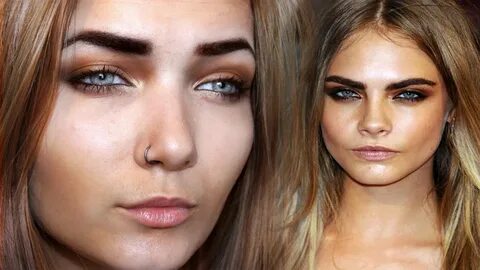 Cara Delevingne Makeup Tutorial - YouTube