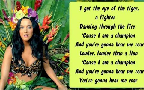 Free download Displaying 16 Images For Katy Perry Roar Lyric
