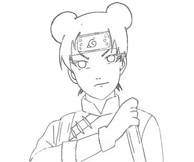 Naruto Tenten Portrait Temtodasas - Coloring Home