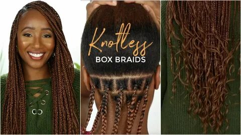 NEAT* Knotless Box Braids on Yourself with Curly Ends and co