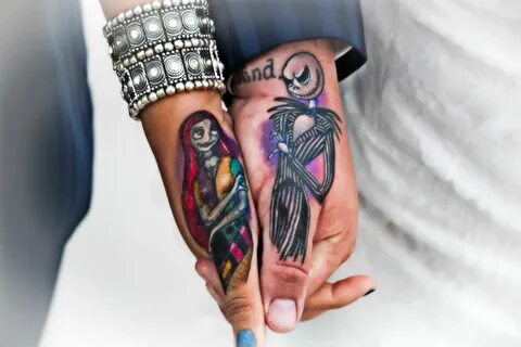 Like Jack & Sally... #tattoo. Our wedding day tattoo. Tattoo