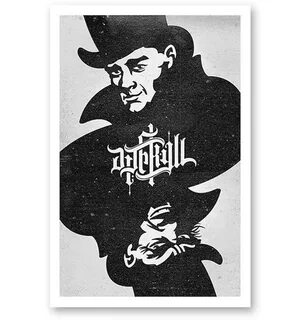 Dr. Jekyl Mr. Hyde is an ambigram poster created by Lars Law