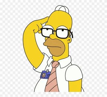 Doctor Thinking Clipart - Thinking Homer - Free Transparent 