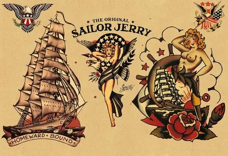 Sailor Jerry Tattoo Art Flash 13x19 Photo Print Etsy in 2021