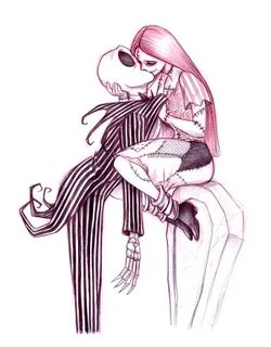 Geek Art: Jack Skellington and Sally Making Out on a Tomb St
