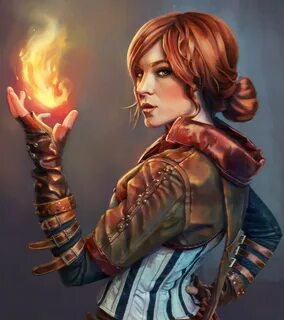 ArtStation - Portrait of Triss - Witcher Fan Art