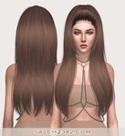 Salem2342: Sintiklia`s King Kylie Hair Retextured - Sims 4 H