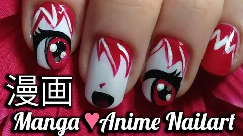 Tutorial: How to do funny manga anime nailart, inspired by T