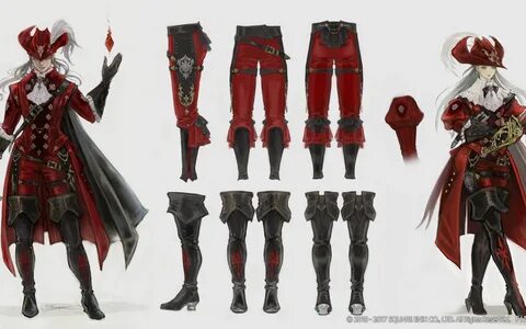 red mage illustration from final fantasy xiv stormblood fina