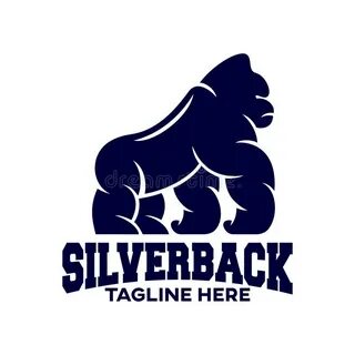 Silverback Gorilla Illustration Stock Vector - Illustration 