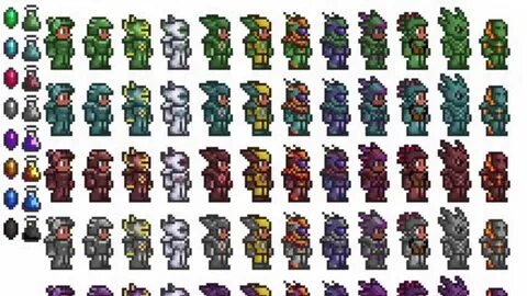 All terraria armors - YouTube