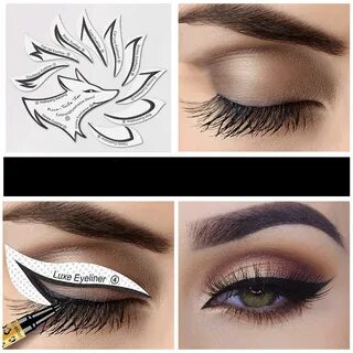 10pcs Eye Makeup Stencils Winged Eyeliner Stencil Template S