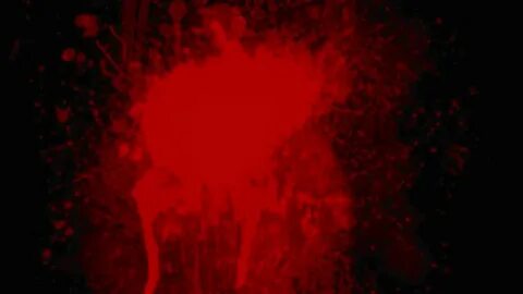 Abstract Blood Realistic Blood Splatter Black Background - G