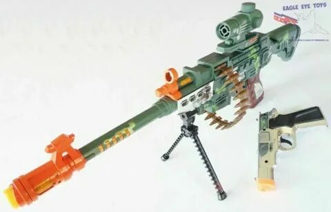 Pump-Action Toy Shotgun & Colt .45 Dart Gun Set 3x Toy Guns 