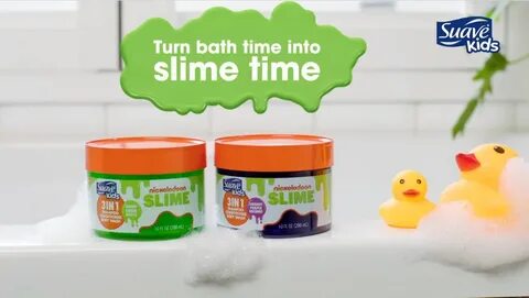 NickALive!: Suave Kids Nickelodeon Slime Bath Time Products 