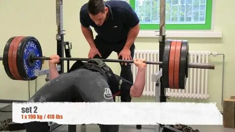 200 kg / 440 lbs Bankdrücken / Bench Press competition style