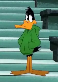 Daffy duck same like Louie duck hoodie green Looney tunes wa