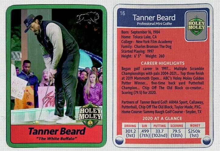 Tanner Beard on Instagram: "Happened by some vintage golf trading card...