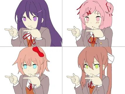 The finger-spinning dokis we know and love (colored) Literat