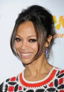 Zoe Saldana Smoky Eyes - Makeup Lookbook - StyleBistro