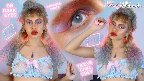 Princess Pinky Tiedye Chill Grey Pinky Paradise Lenses Try O