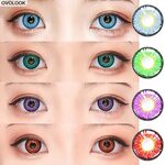 OVOLOOK 2pcs/пара контактных линз цветные линзы ed для глаз 