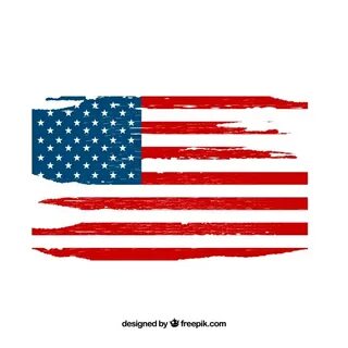 Grunge American Flag Vector at Vectorified.com Collection of
