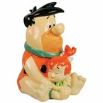 Cookie Jar - Flintstones - Fred & Pebbles New Licensed Gifts