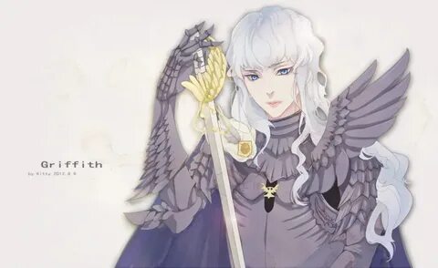 Safebooru - armor berserk blue eyes character name griffith 