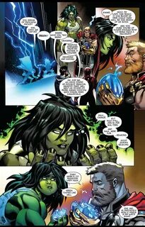 Avengers #5 (2018) Hulk Thor She-Hulk #SmashingAndKissing Hu
