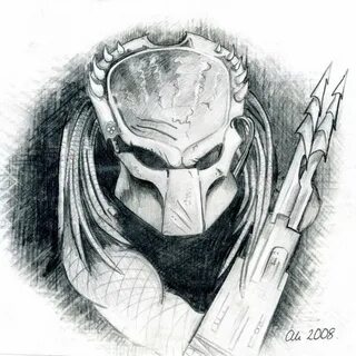 My Predator pencil sketch Predator art, Predator tattoo, Ali