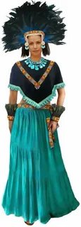 Chalchiuhtlicue Aztec clothing, Aztec costume, Mayan clothin