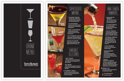 drink menu design - Wonvo