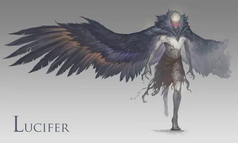 ArtStation - Lucifer, YIN ZHE Dark fantasy art, Mythical cre