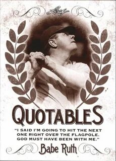 2016 Leaf Babe Ruth Collection Quotables Q3 Babe Ruth