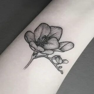 A Secret Garden Full of Freesia Tattoos Forearm flower tatto