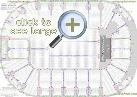 Odyssey SSE Arena seat & row numbers detailed seating chart 