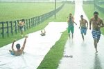 Summer Slip 'N Slides for Kids (and Adults) Built by Kids