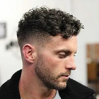Curly Hair Fringe with Low Fade and Beard Curly hair men, Me